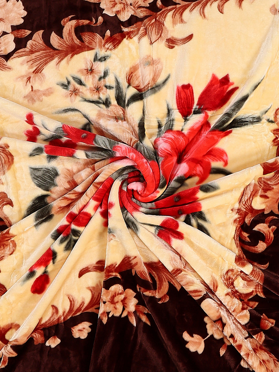 Printed Double Bed 1 Ply, 530 GSM Super Soft Blanket for Mild Winter - (Roman Plus)