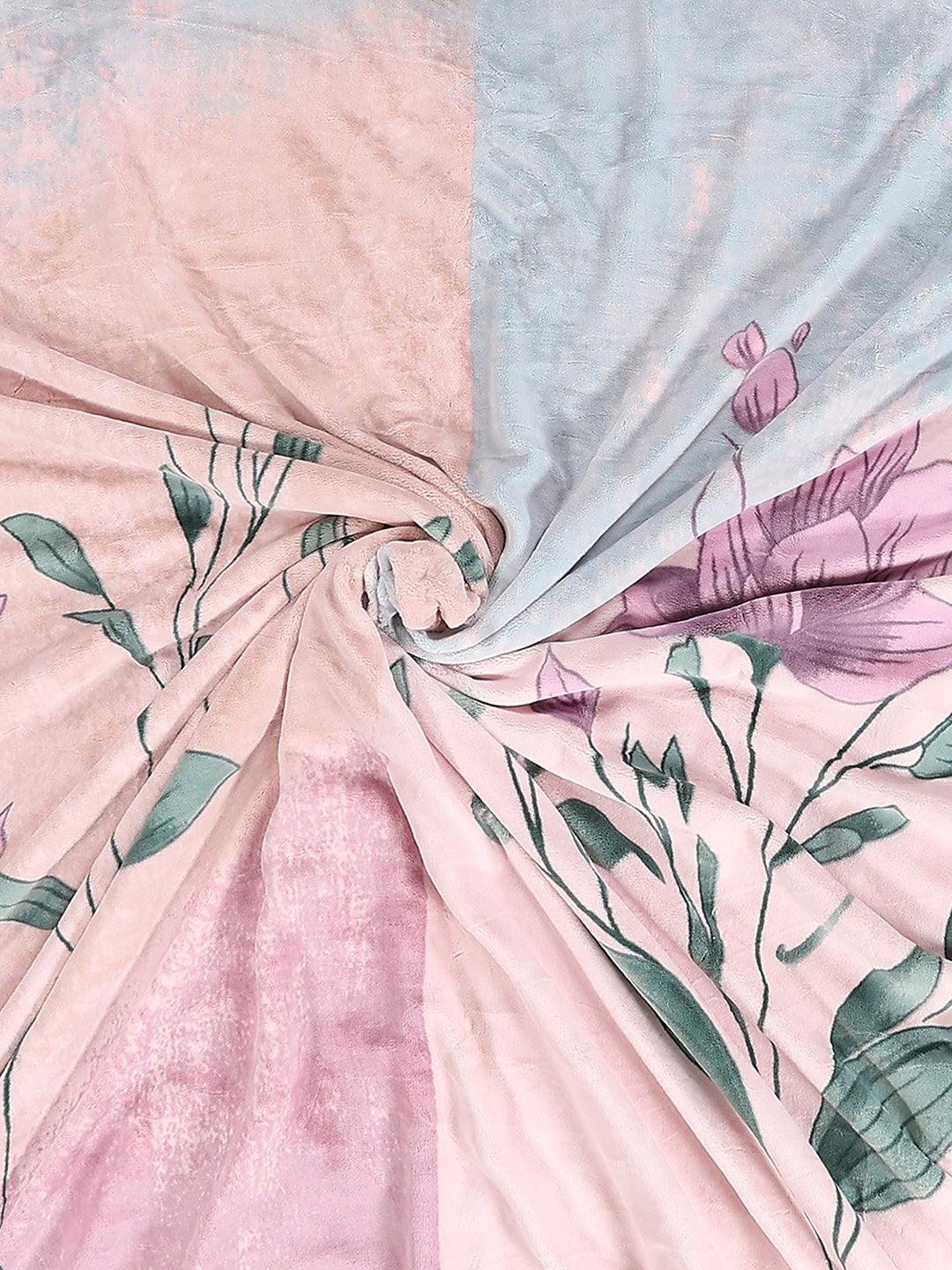 Printed Double Bed 3, 890 GSM Ply Blanket for Heavy Winter - (Rosewood)