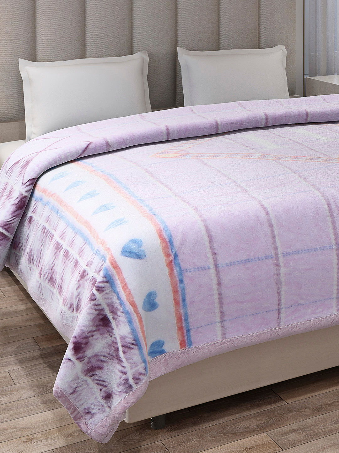 Printed Double Bed Reversible Blanket 2 Ply, 570 GSM, 3 kg (Royalgold Plus)