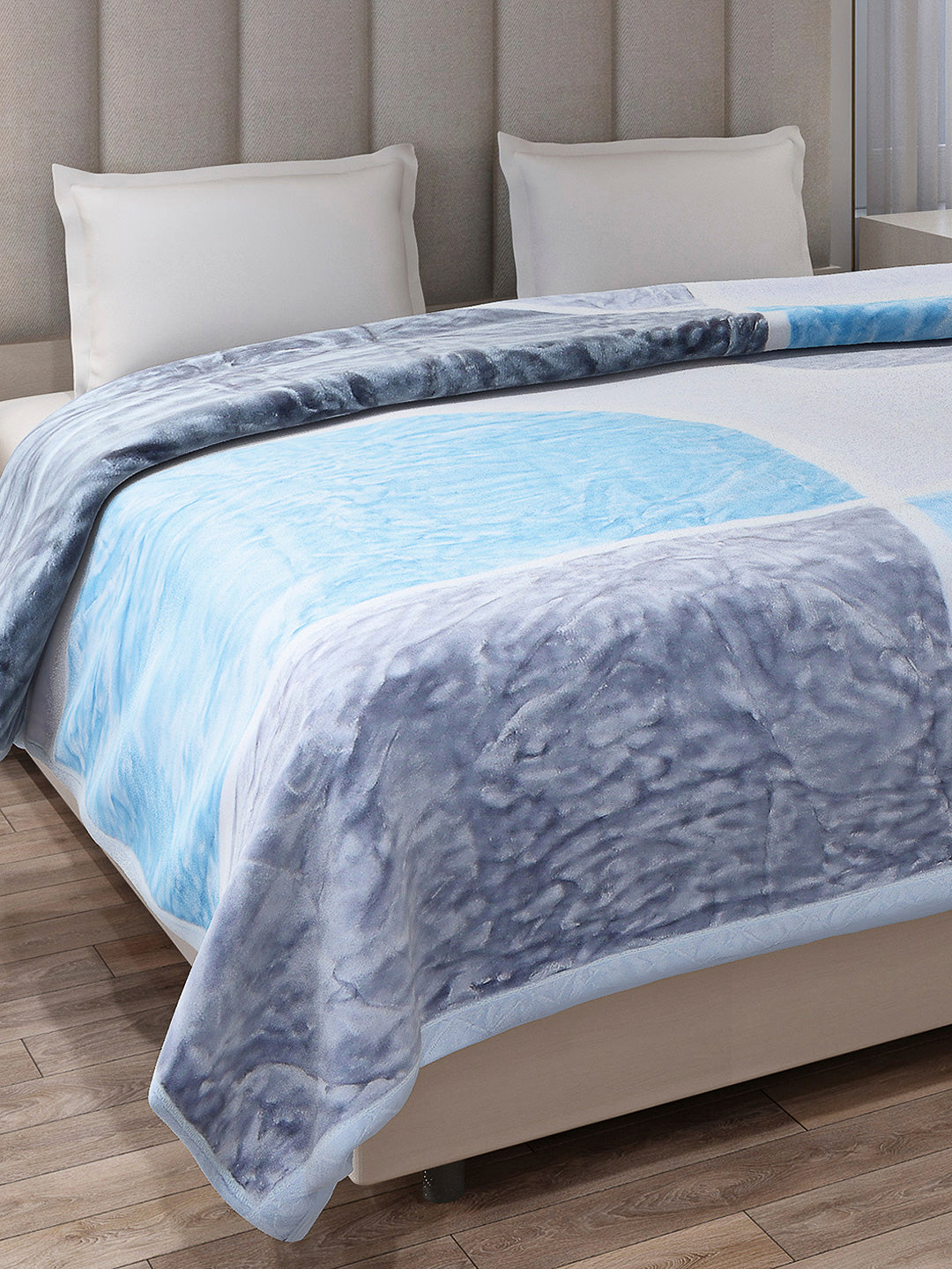 Printed Double Bed Reversible Blanket 2 Ply, 570 GSM, 3 kg (Royalgold Plus)