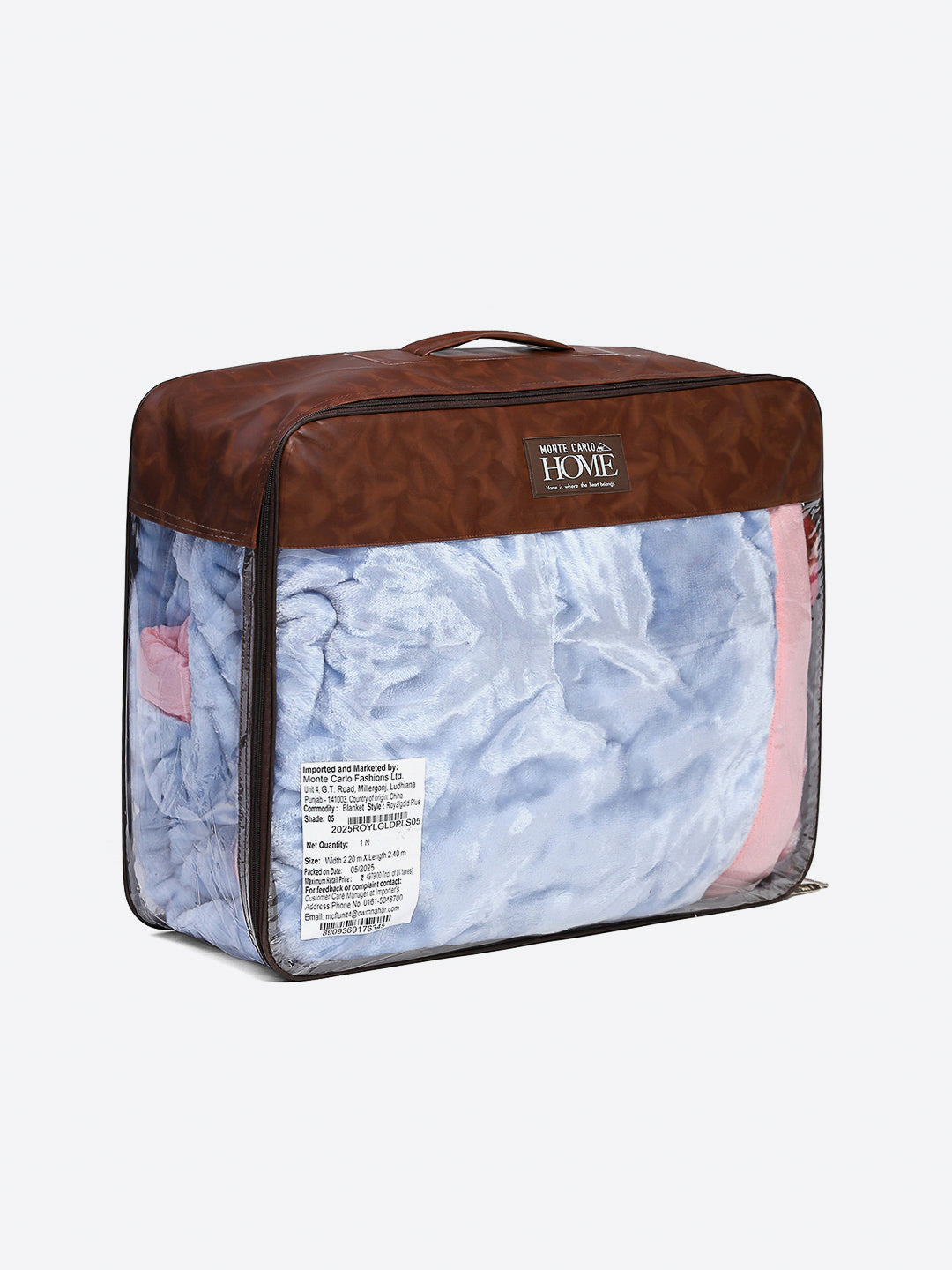 Printed Double Bed Reversible Blanket 2 Ply, 570 GSM, 3 kg (Royalgold Plus)