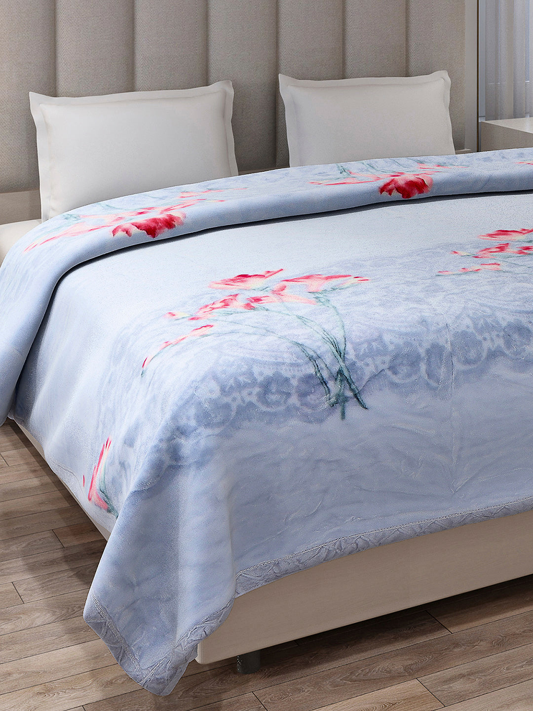 Printed Double Bed Reversible Blanket 2 Ply, 570 GSM, 3 kg (Royalgold Plus)