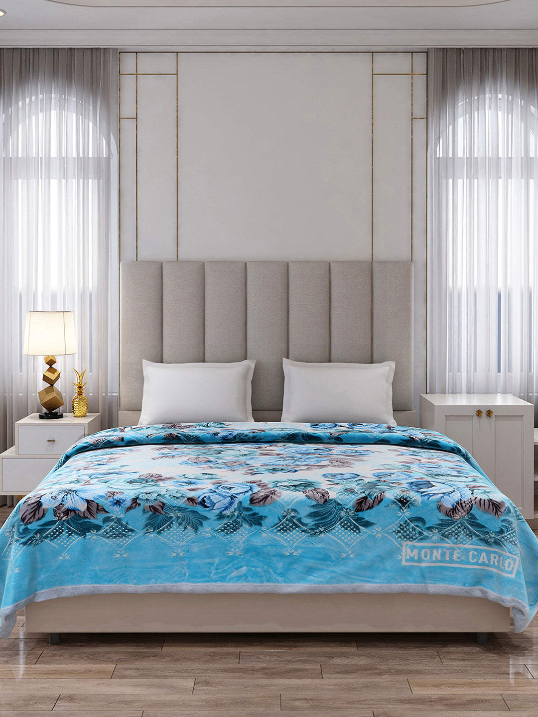 Printed Double Bed 1136 GSM Blanket for Heavy Winter - (Shahenshan BL)