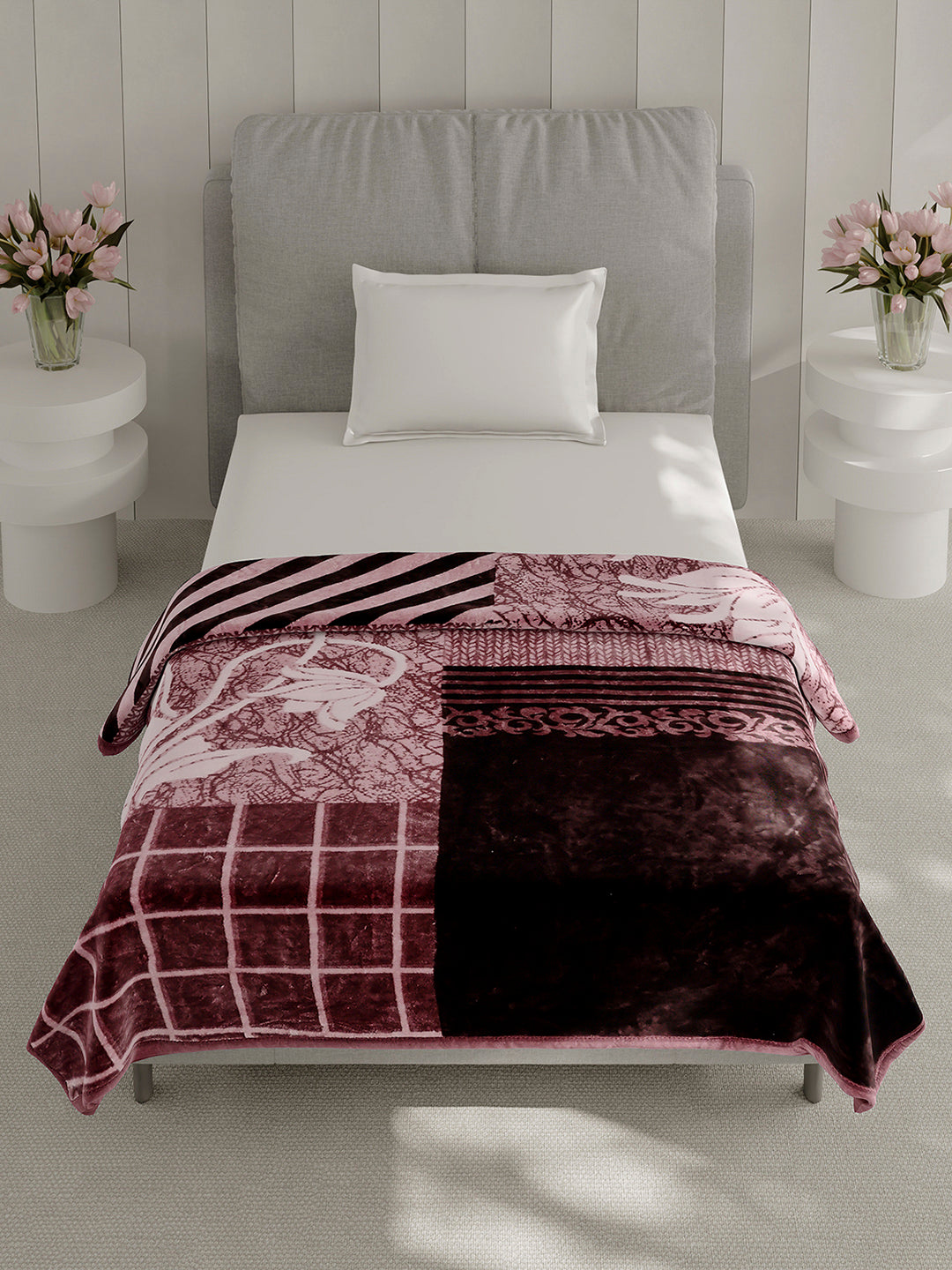 Printed Single Bed 1 Ply Blanket for Heavy Winter - (Soulmate)