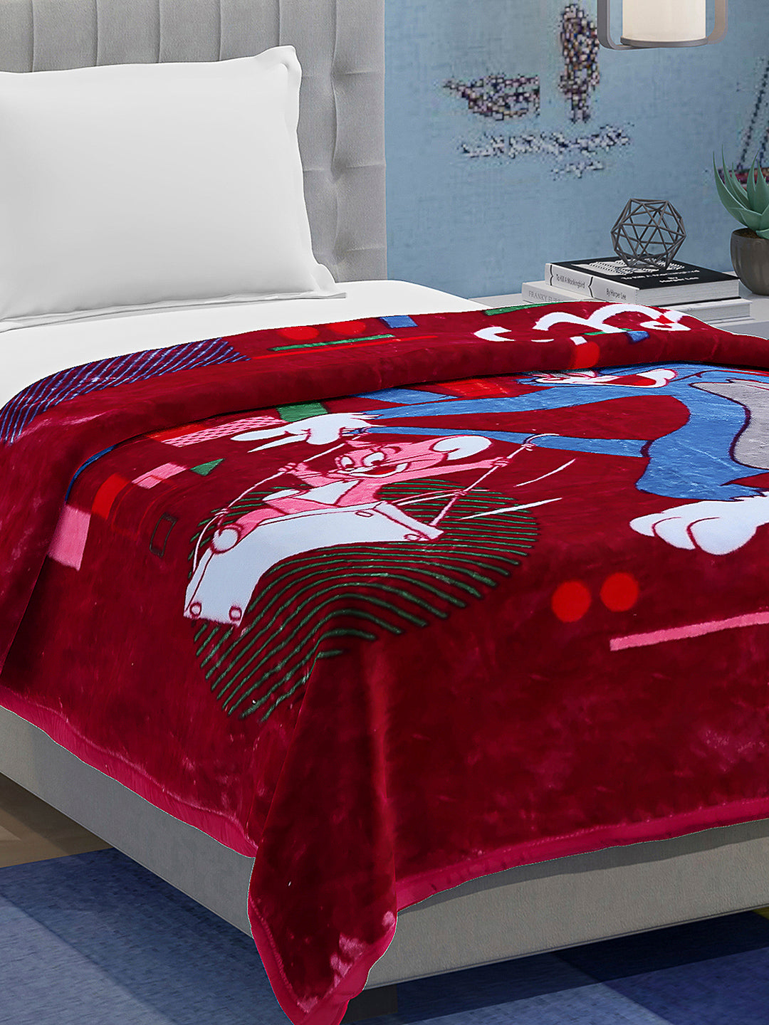 Printed Baby Blanket 1 Ply, 576 GSM, 1.9 kg (Super Hero)