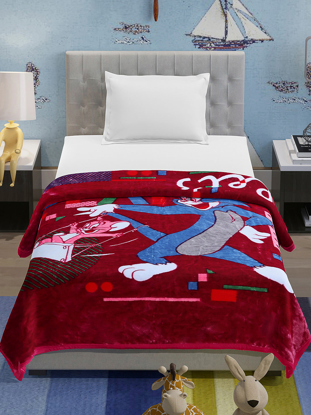 Printed Baby Blanket 1 Ply, 576 GSM, 1.9 kg (Super Hero)