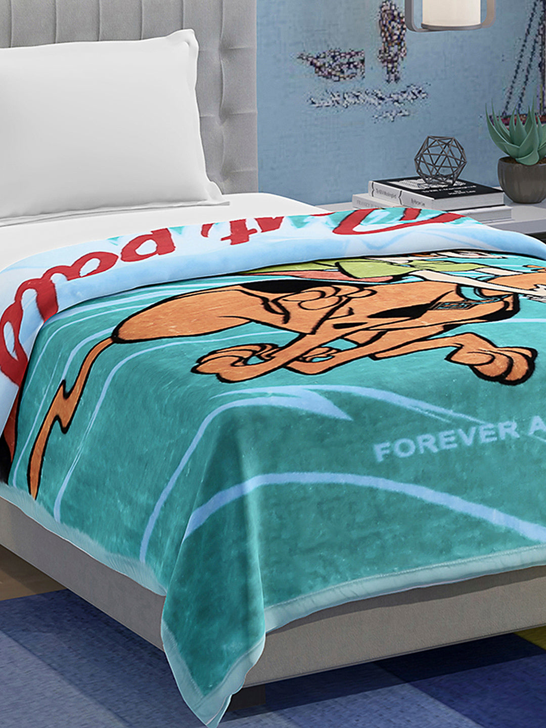 Printed Baby Blanket 1 Ply, 576 GSM, 1.9 kg (Super Hero)