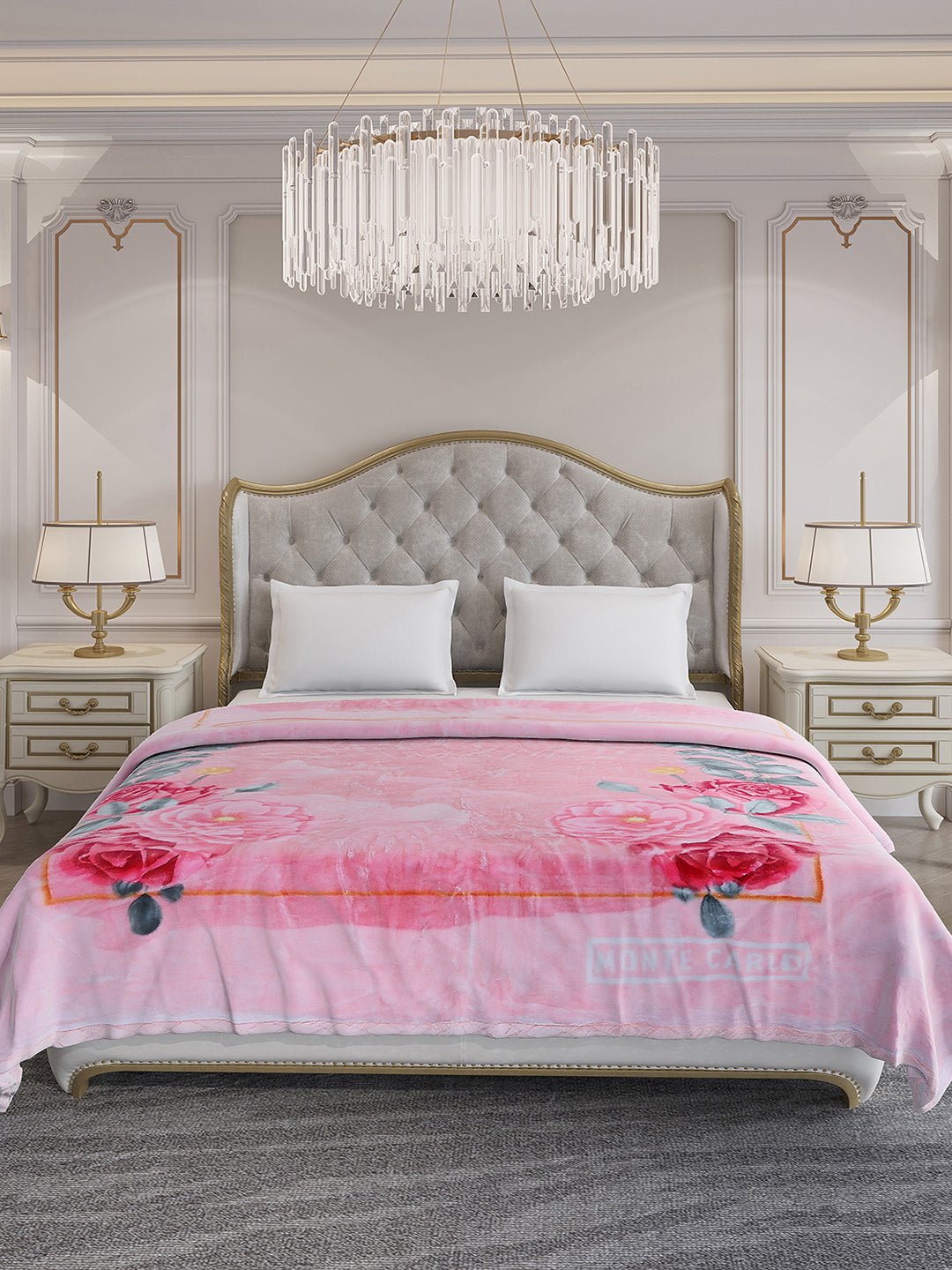 Printed Double Bed Reversible Blanket 3 Ply, 1516 GSM, 8 kg (Superimo)