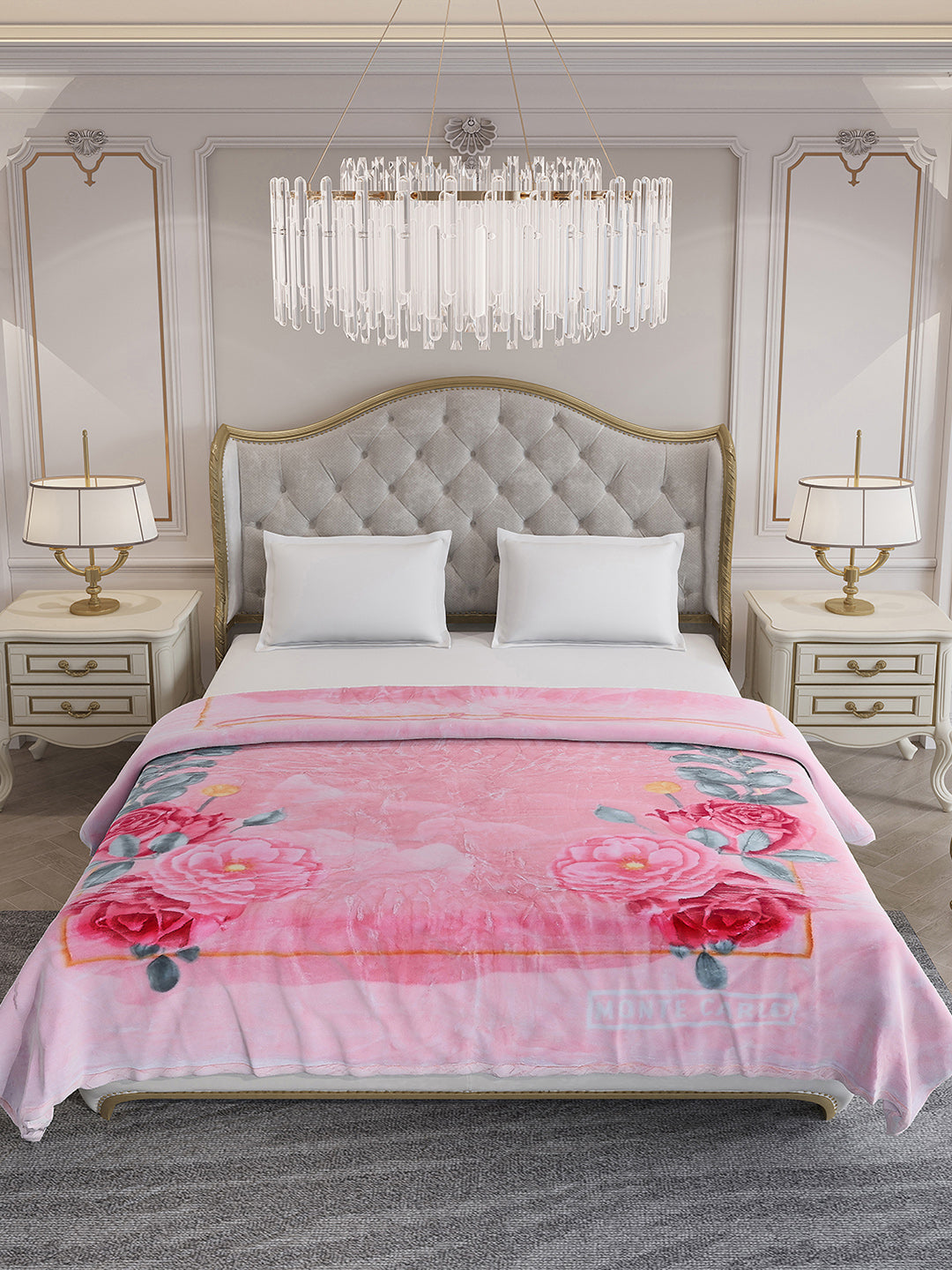 Printed Double Bed Reversible Blanket 3 Ply, 1516 GSM, 8 kg (Superimo)