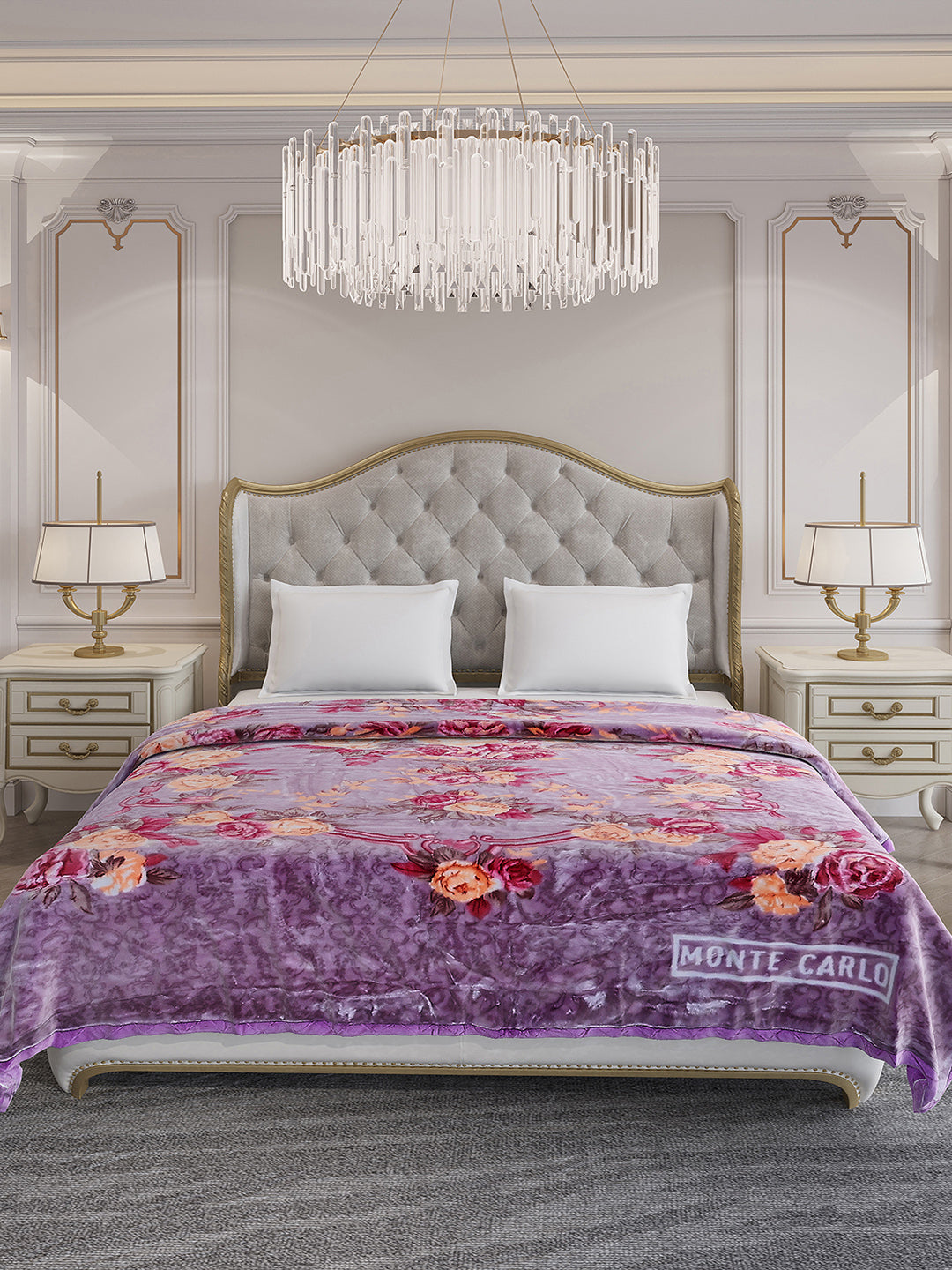 Printed Double Bed Reversible Blanket 3 Ply, 1516 GSM, 8 kg (Superimo)