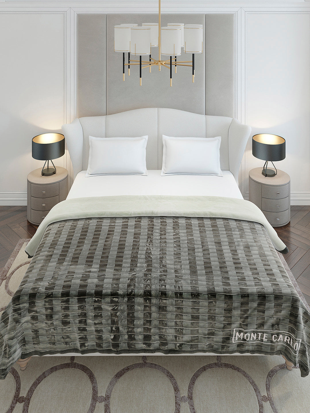 Printed Double Bed 2 Ply, 720 GSM Blanket for Heavy Winter - (Vibe Tribe)