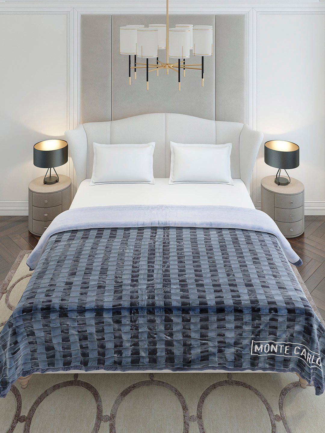 Printed Double Bed 2 Ply, 720 GSM Blanket for Heavy Winter - (Vibe Tribe)