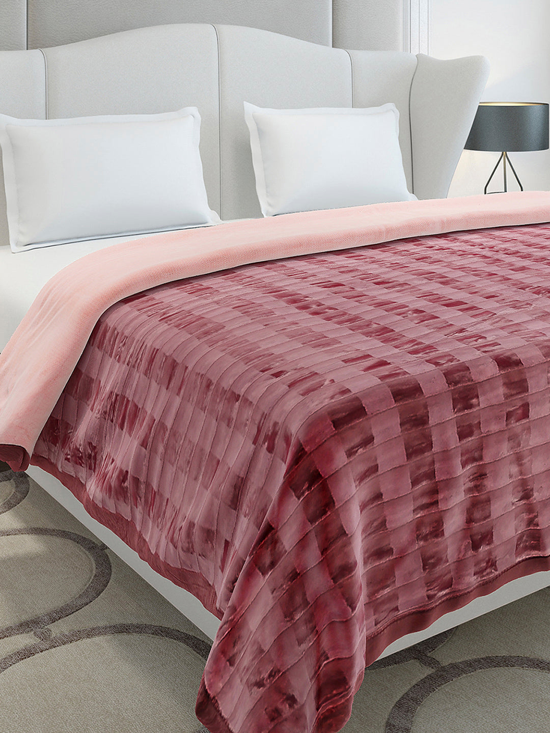 Printed Double Bed 2 Ply, 720 GSM Blanket for Heavy Winter - (Vibe Tribe)