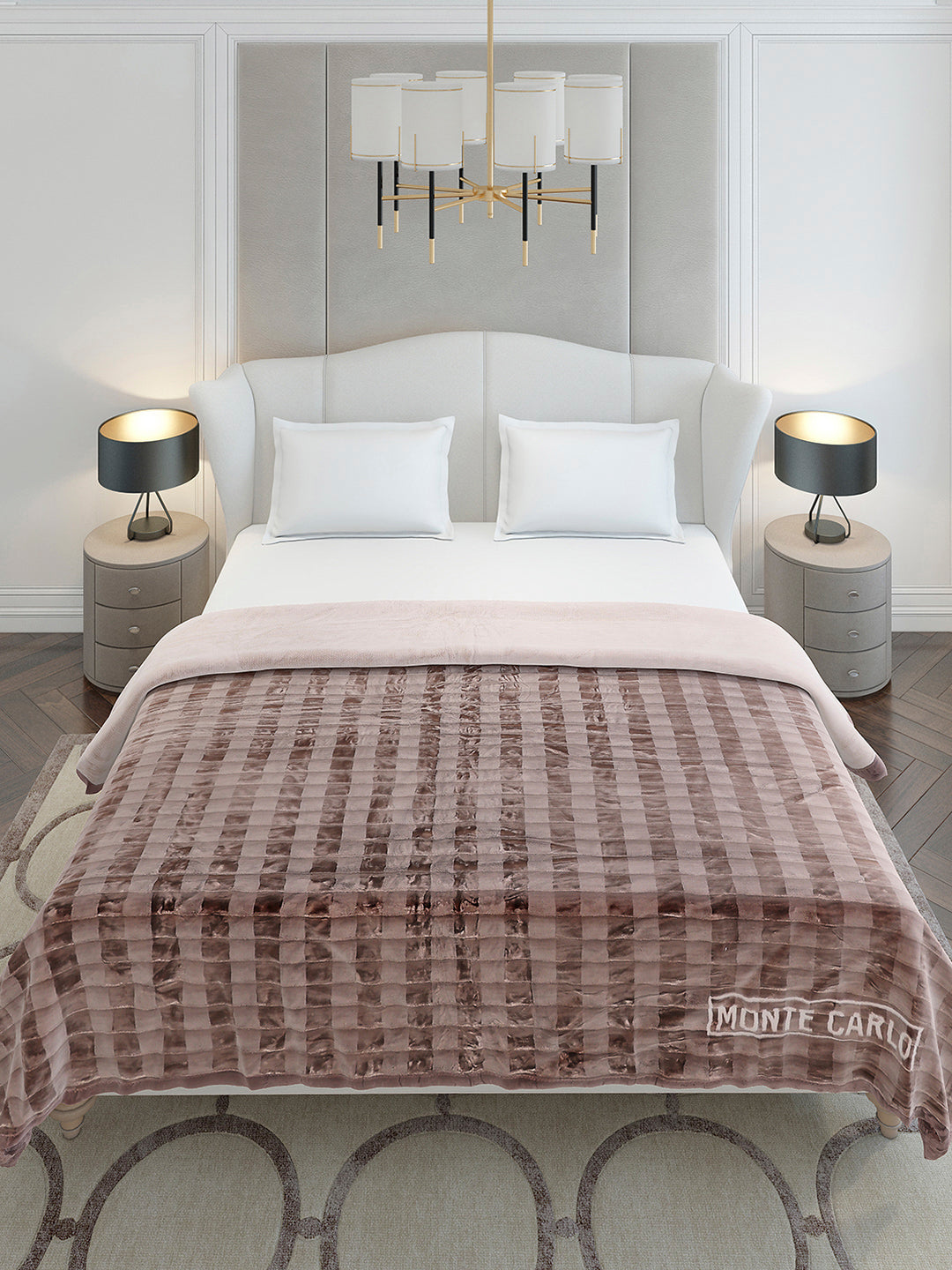 Printed Double Bed 2 Ply, 720 GSM Blanket for Heavy Winter - (Vibe Tribe)