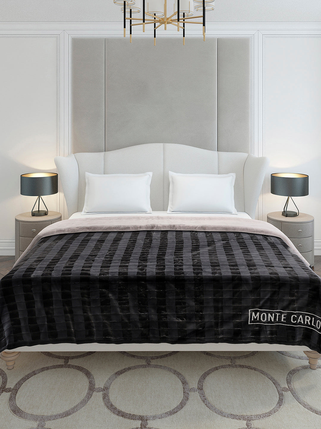 Printed Double Bed 2 Ply, 720 GSM Blanket for Heavy Winter - (Vibe Tribe)