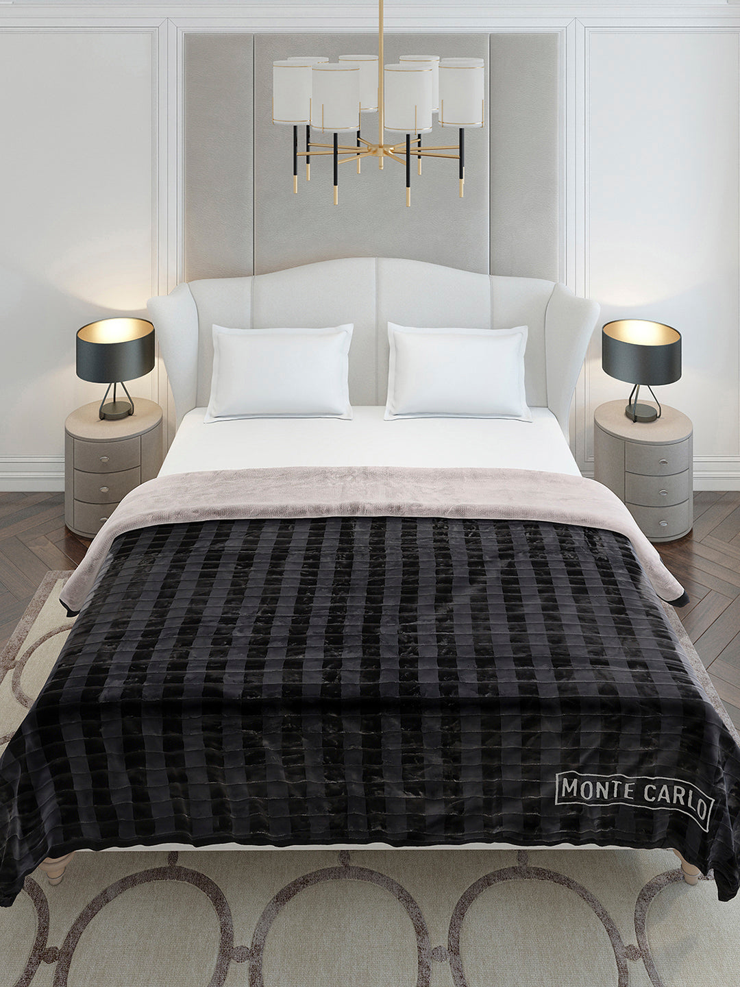 Printed Double Bed 2 Ply, 720 GSM Blanket for Heavy Winter - (Vibe Tribe)