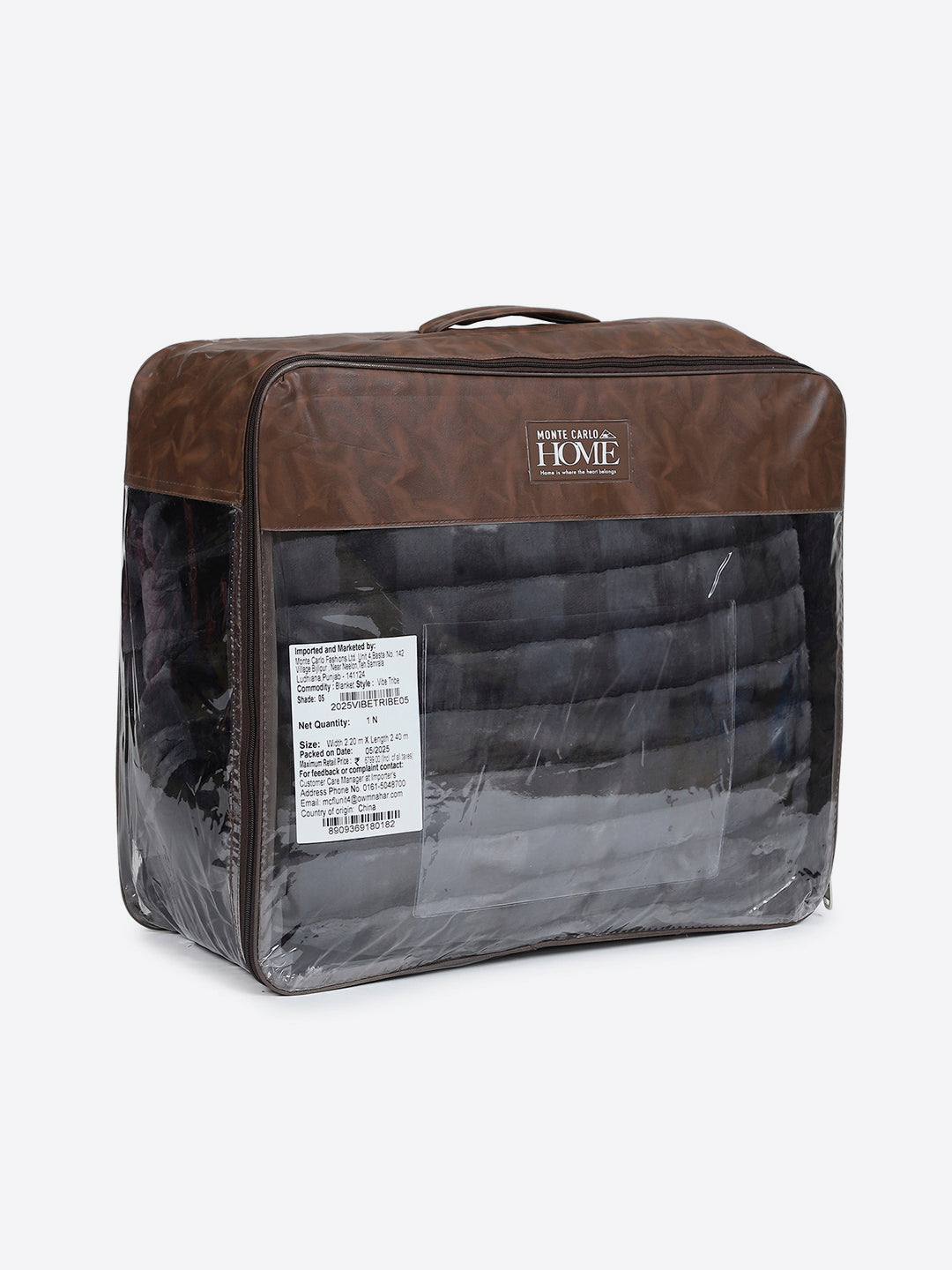 Printed Double Bed 2 Ply, 720 GSM Blanket for Heavy Winter - (Vibe Tribe)