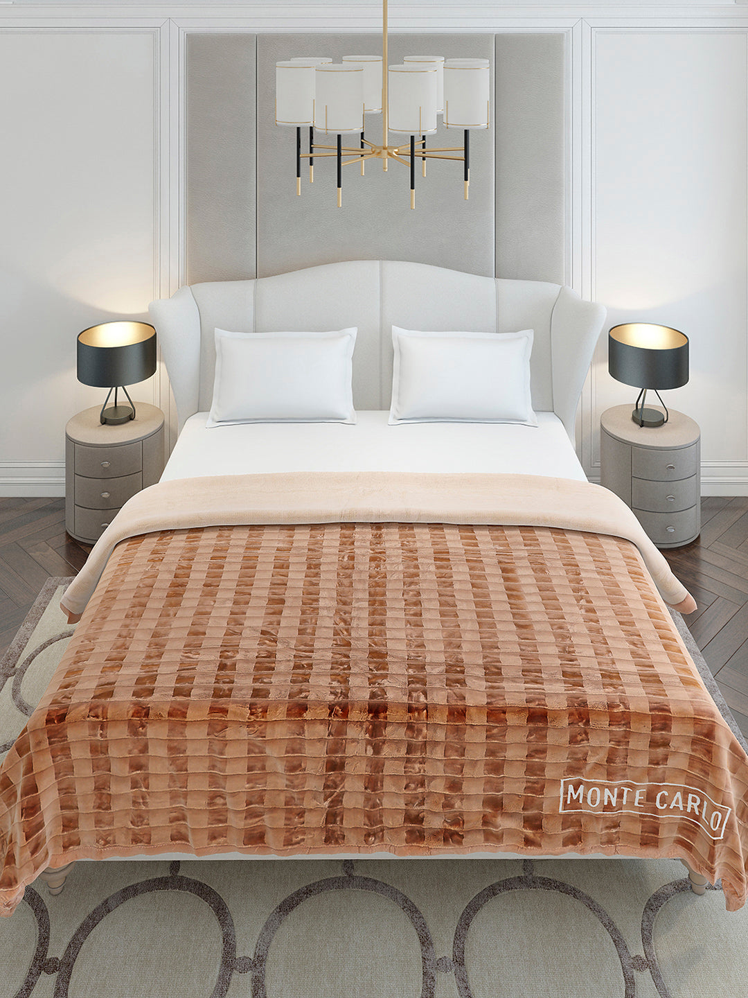 Printed Double Bed 2 Ply, 720 GSM Blanket for Heavy Winter - (Vibe Tribe)