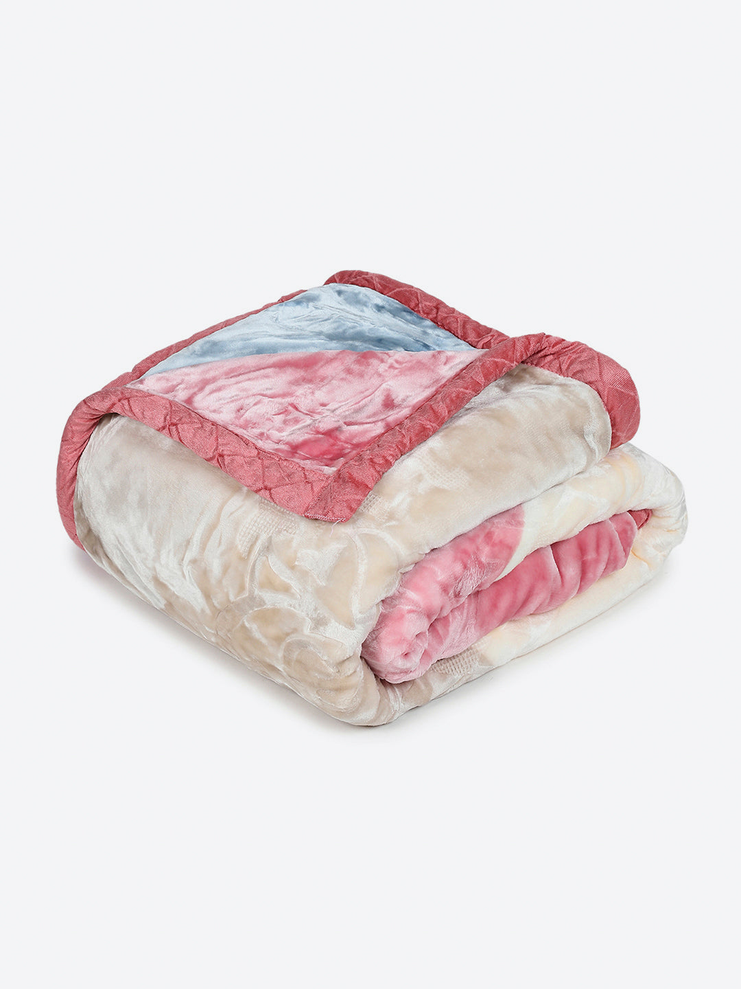 Printed Double Bed 2 Ply, 909 GSM Embossed Blanket for Heavy Winter - (Vista Plus)