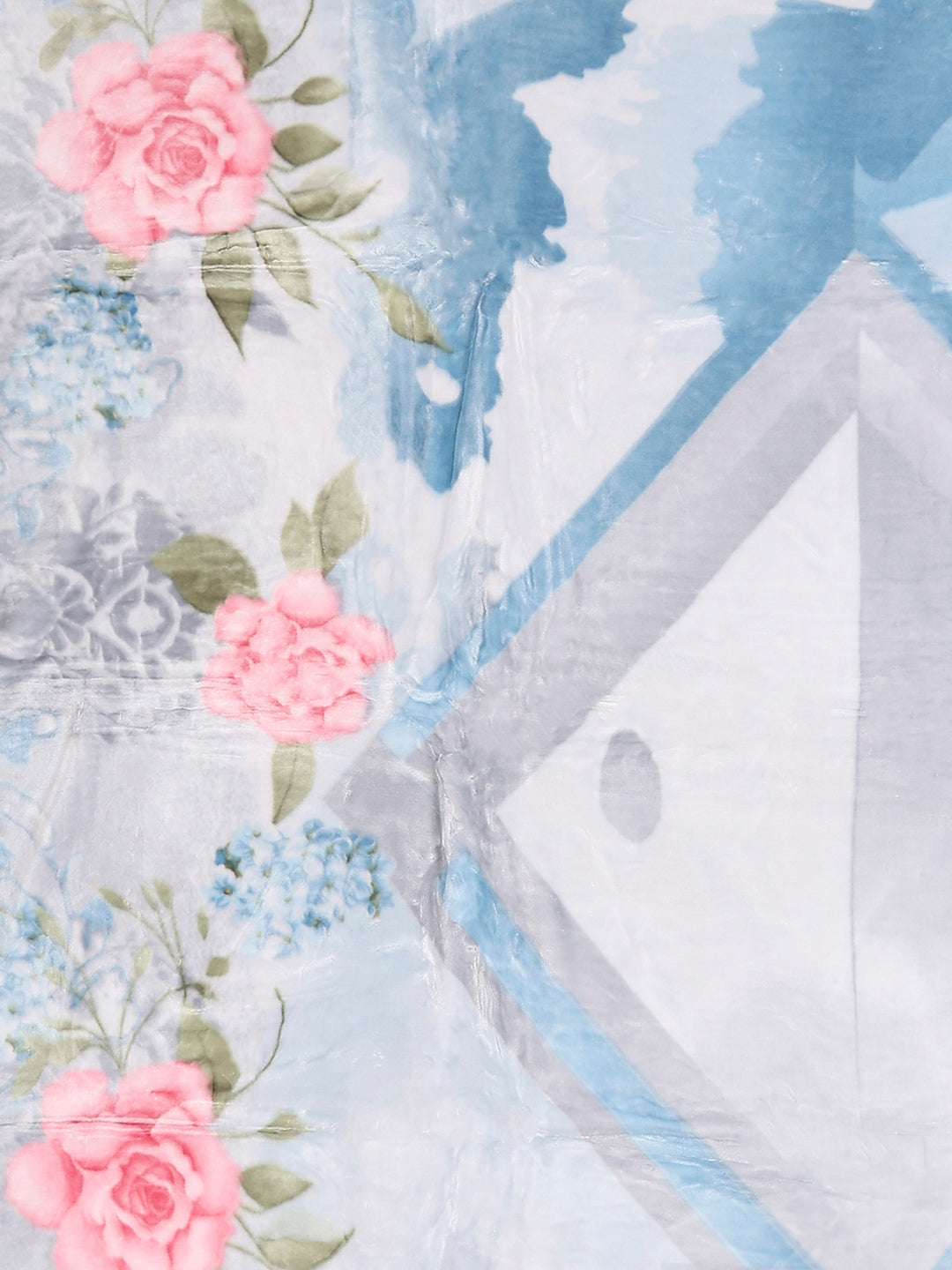 Printed Double Bed 2 Ply, 909 GSM Embossed Blanket for Heavy Winter - (Vista Plus)