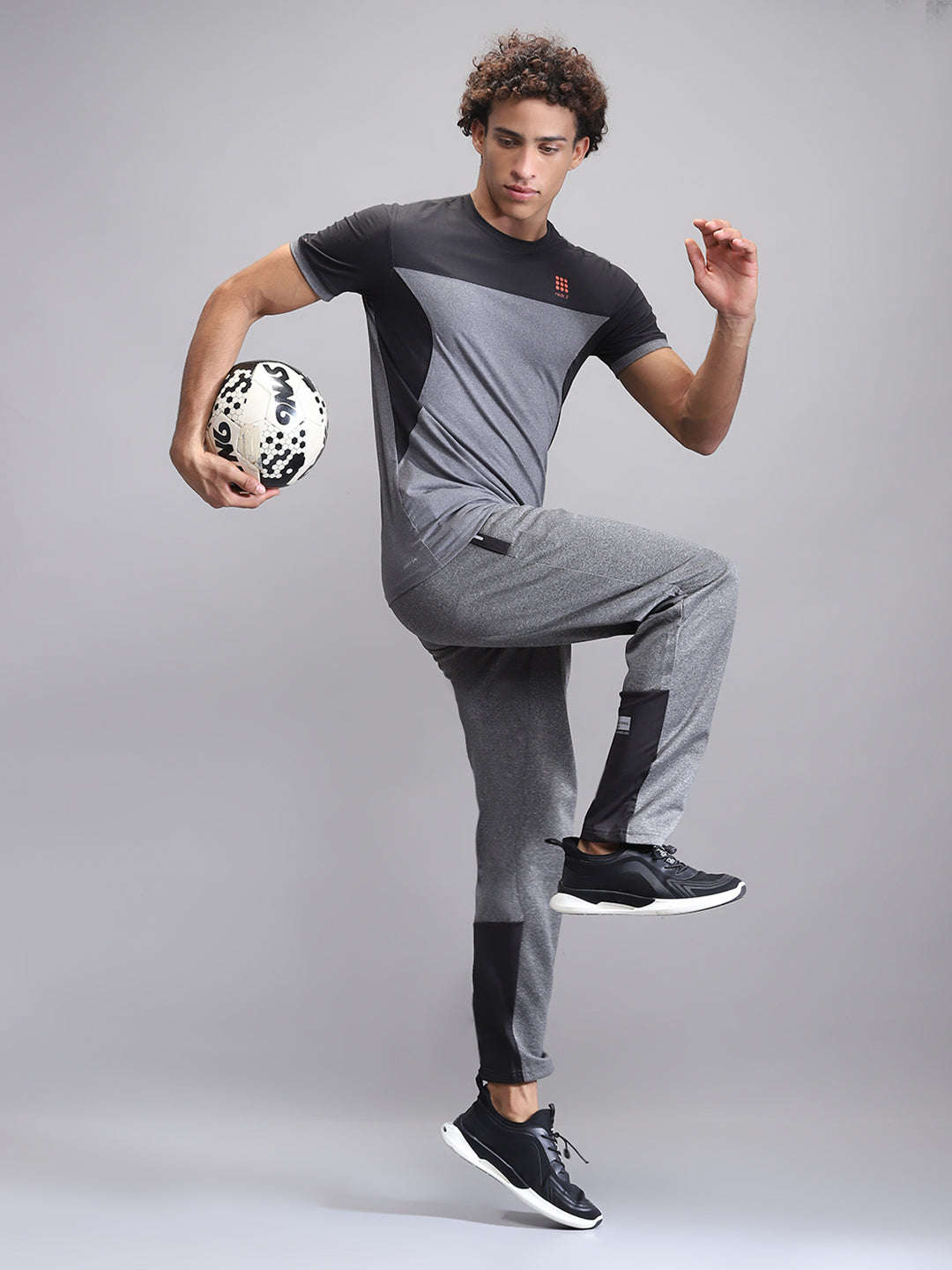 Men Grey Solid Regular Fit Lower