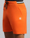 Men Orange Solid Smart Fit Short