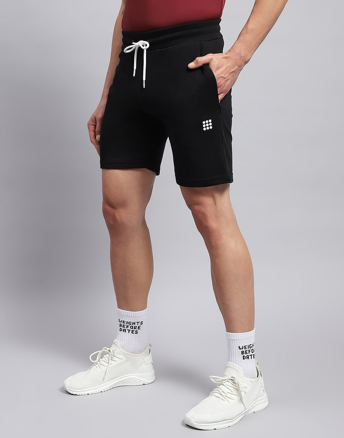 Men Black Solid Smart Fit Short