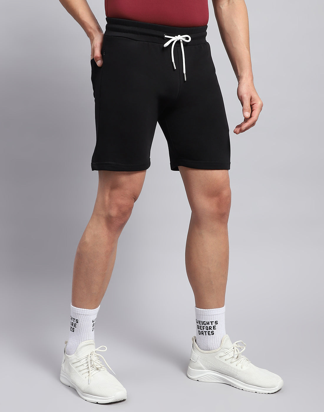 Men Black Solid Smart Fit Short