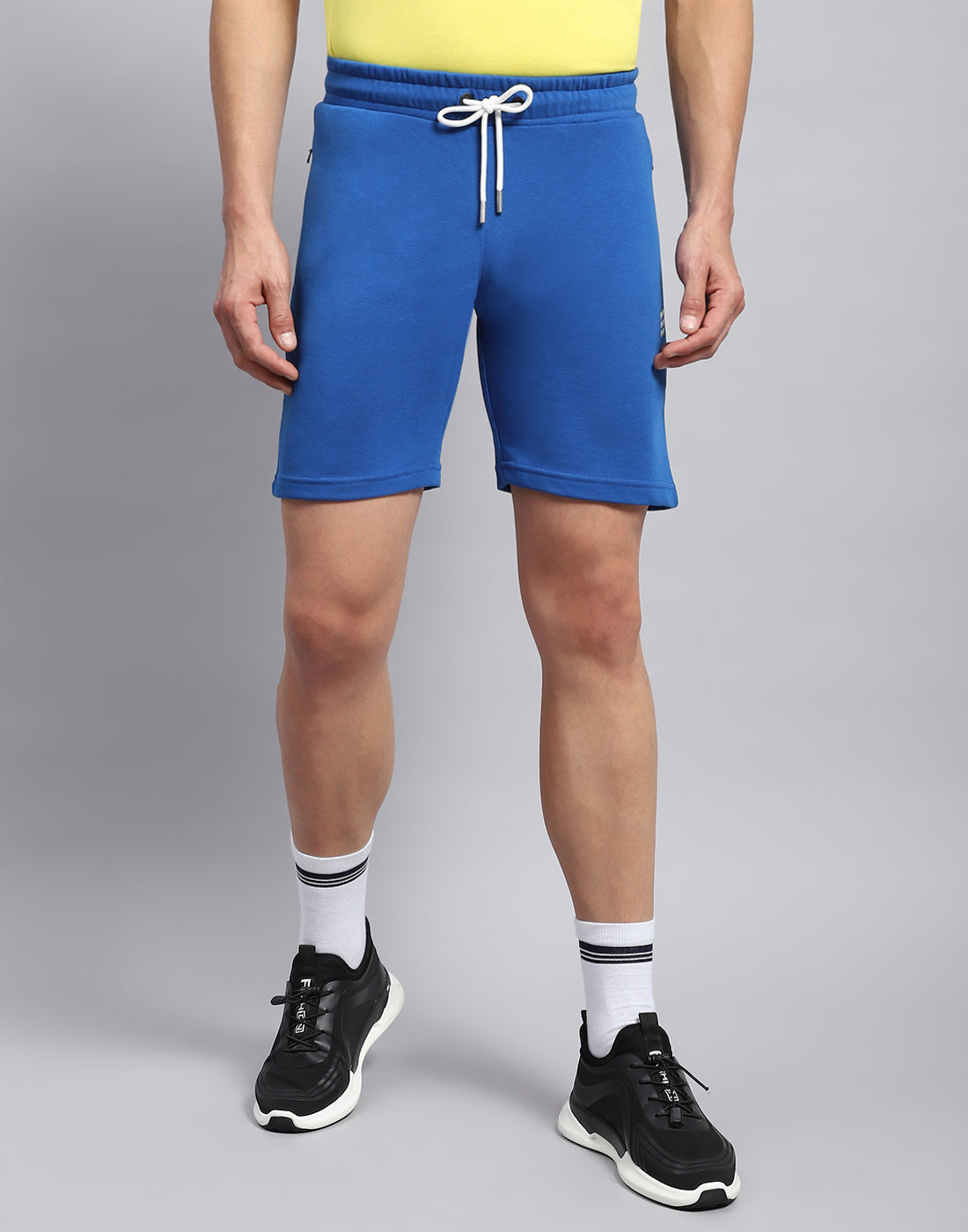 Men Royal Blue Solid Smart Fit Short
