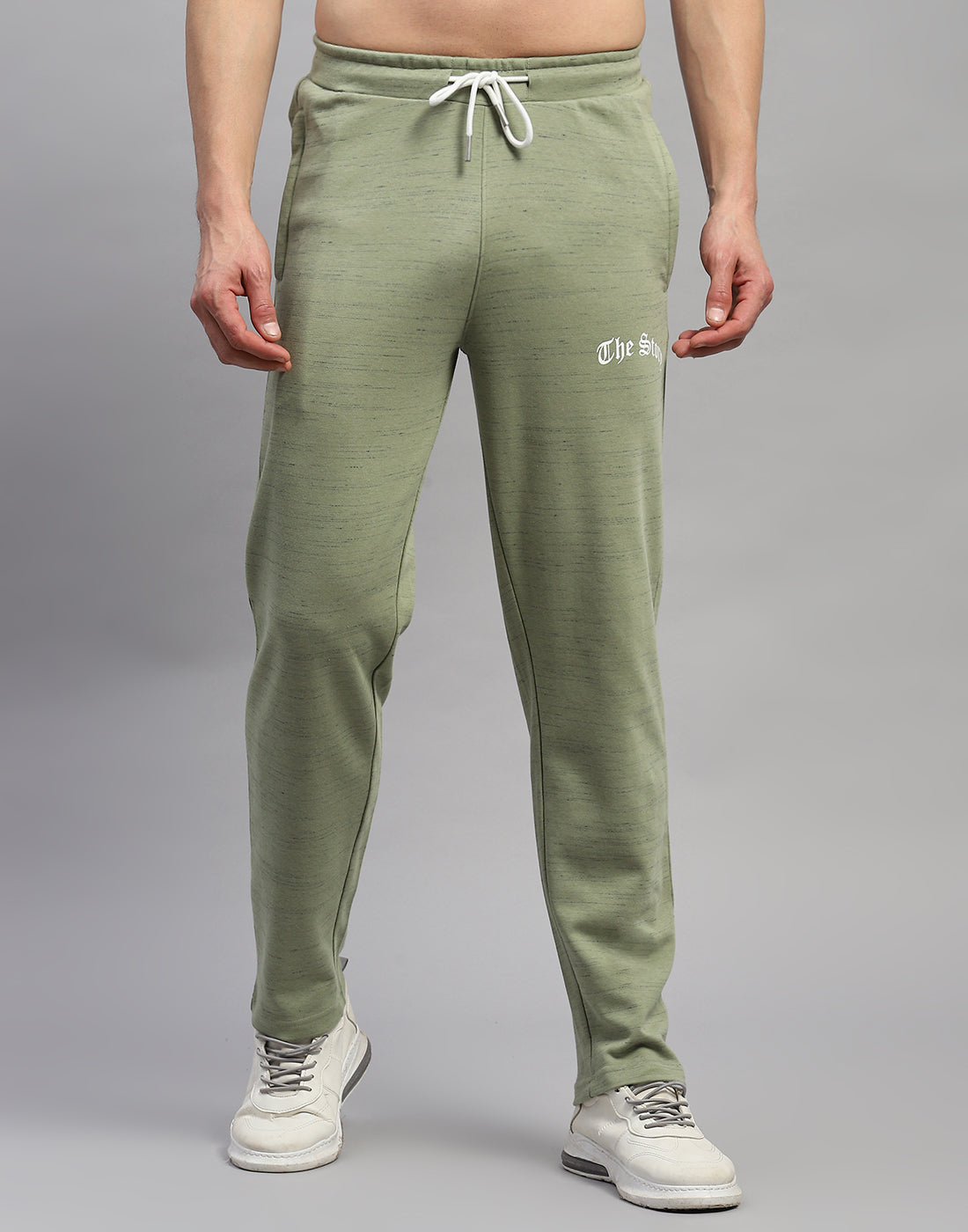Men Green Solid Round Neck Half Sleeve Lower Set