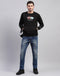 Rock.it Men Black Printed Round Neck Full Sleeve Sweatshirt