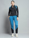 Rock.it Women Black Solid Mock Neck Full Sleeve Tracksuit