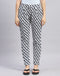 Women Navy Blue Printed Regular Fit Lower