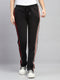 Women Black Solid Regular Fit Lower