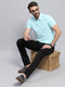 Men Black Solid Regular Fit Trouser