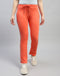 Women Orange Solid Regular Fit Lower