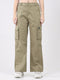 Rock.it Women Olive Solid Straight Fit Cargo