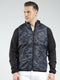 Men Black Solid Detachable Hood Full Sleeve Reversible Sweatshirt