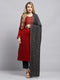 Women Black Self Design Shawl