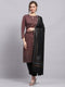 Women Black Self Design Shawl