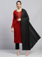 Women Black Solid Reversible Shawl