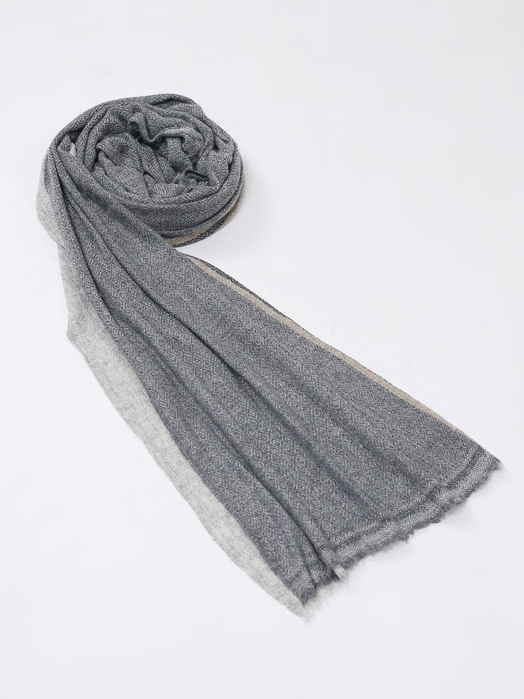 Women Multicolor Self Design Wool Stole