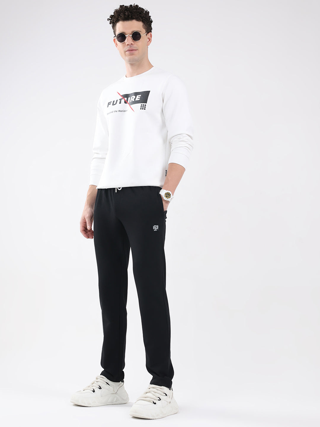 Rock.it Men Black Solid Regular Fit Winter Lower
