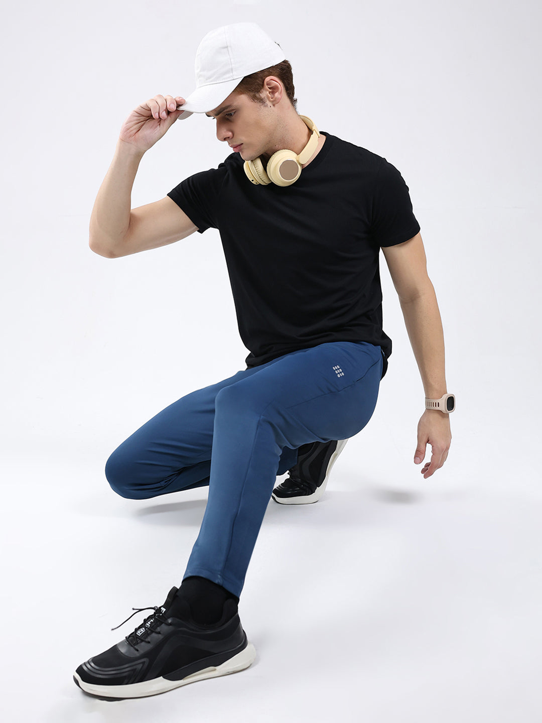 Rock.it Men Blue Solid Regular Fit Winter Lower