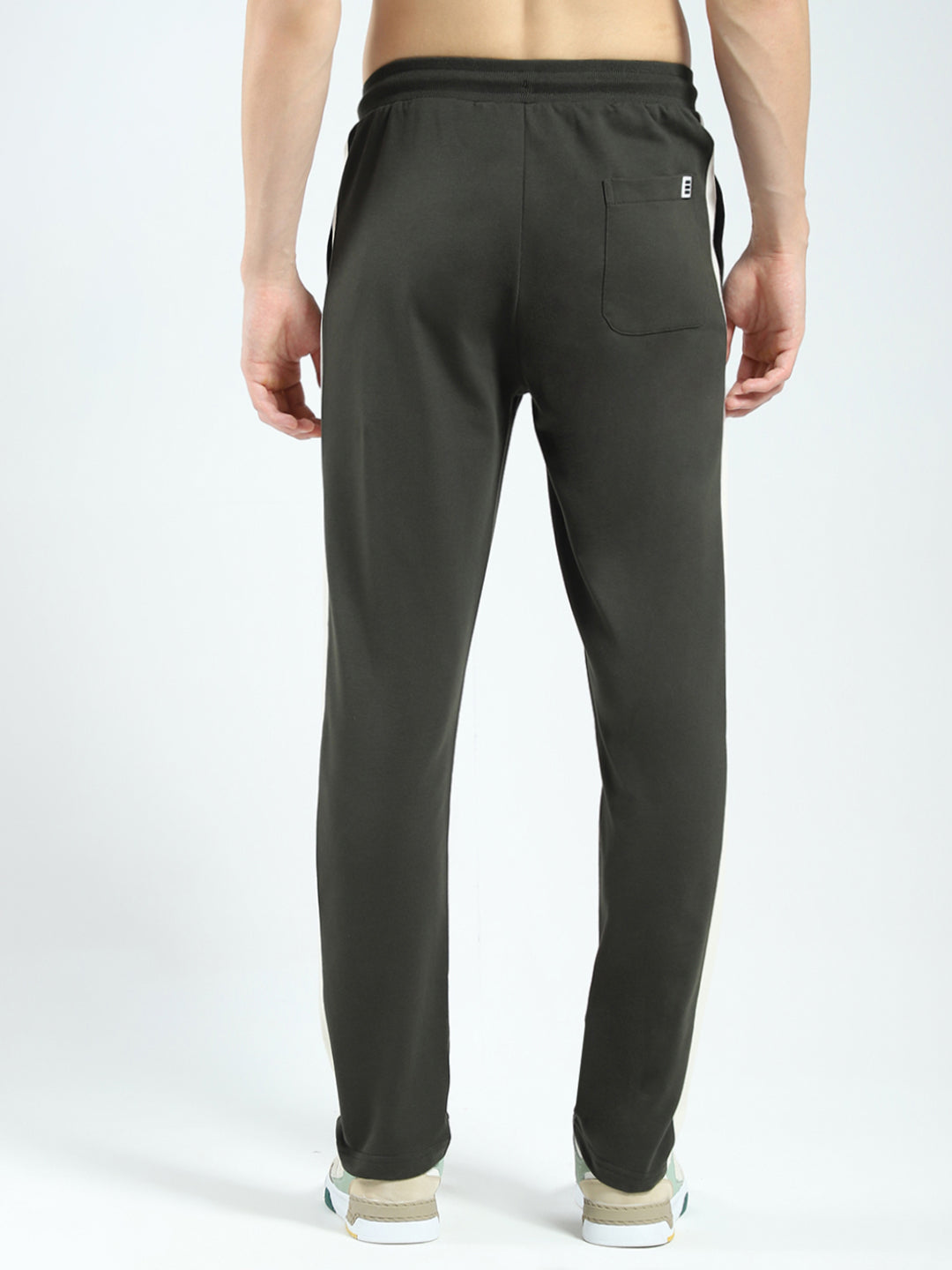 Rock.it Men Olive Solid Regular Fit Lower