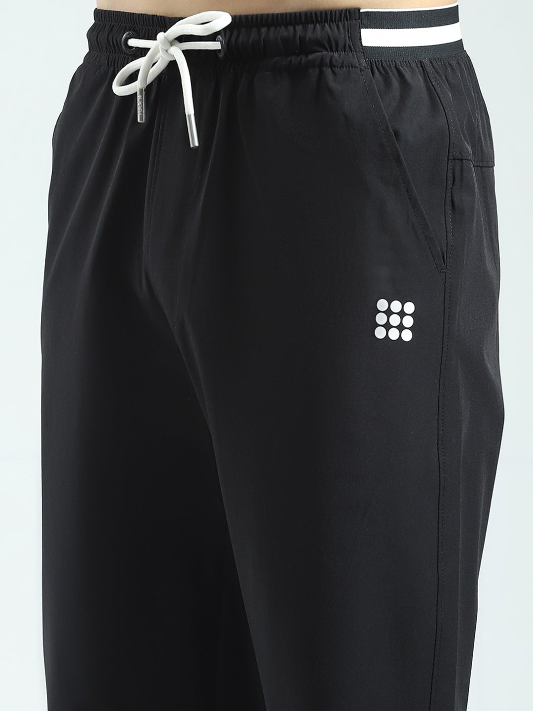 Rock.it Men Black Solid Regular Fit Lower
