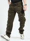 Rock.it Men Olive Solid Straight Fit Cargo