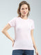 Women Pink Solid Round Neck Half Sleeve Top