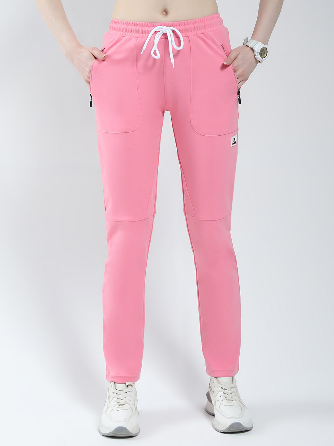 Rock.it Women Pink Solid Regular Fit Lower