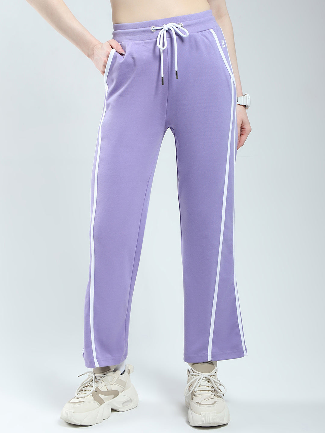 Rock.it Women Purple Solid Regular Fit Lower